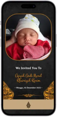 Contoh Undangan Online Aqiqah