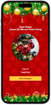 Contoh Undangan Online Natal
