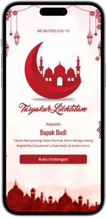 Contoh Undangan Online Tasyakuran