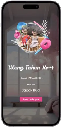 Contoh Undangan Online Ultah Anak