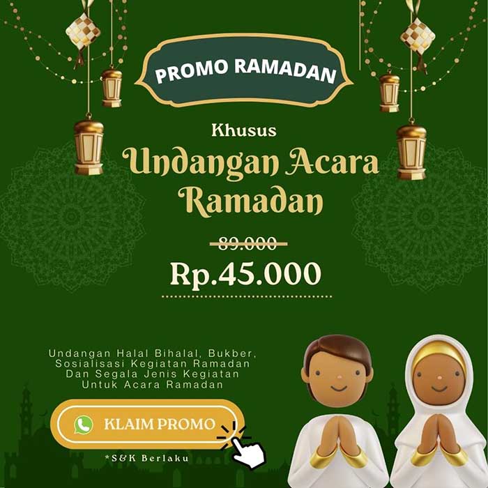 Buat Undangan Digital Ramadan Undangan Online Bukber, Halal bihalal
